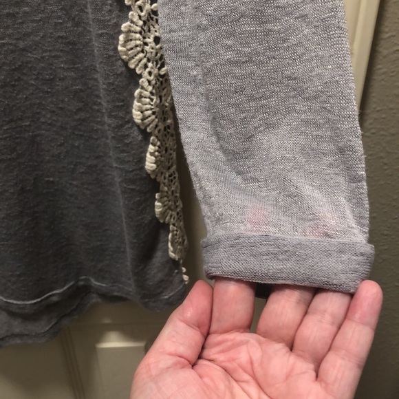 Xhilaration Rayon/Polyester 3/4 Slv Top Size Lg - Picture 3 of 4